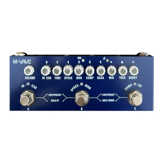 Multi Effects Pedal Rechargeable For Electric Guitar/Bass/Acoustic Guitar Recording Audio Interface Function Cuvave Pedal