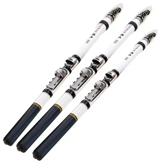 Vara De Pesca Telescópica De Fibra De Carbono Ultra Alta Resistência Rocha Giratória Leve 3M 2.7 2.4 2.1 1.8 1.5 Mini Poste Marinho