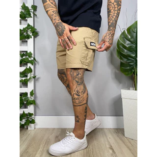 SHORT masculina cargo brim Sarja HI GH com bolso lateral PROMOCAO