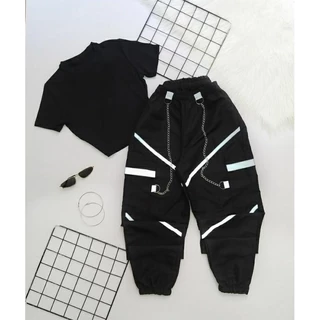 Conjunto Calça Cargo corrente e cropped