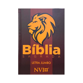 Bíblia Sagrada | Letra Jumbo | NVI | Capa Dura | Leão Figura