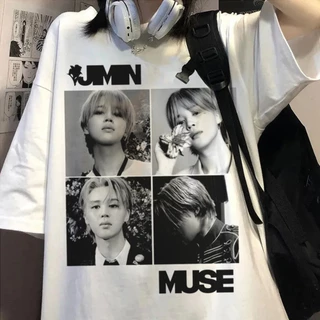 Camiseta Branca Bts Jimin Park Ji-min Kpop Muse