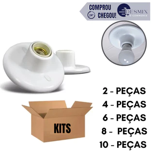 Luminária Plafonier Plafon para Lâmpada Liso Com Bocal E-27 Convencional Branco