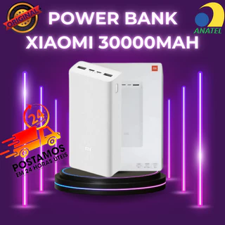 Power Bank Carregador Portátil Xiaomi 30000mah 100% Original