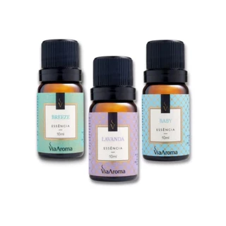 3 Essencias Para Aromatizador Difusor de Ambiente elétrico - Via Aroma Kit c/ 3 Essência a Escolher