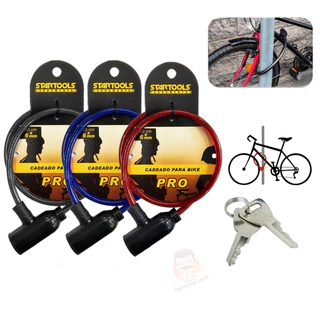 Cadeado Corrente para Bike Com Chave Preto PRO StarTools