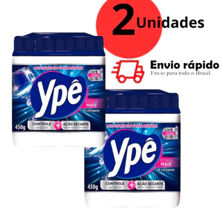 Kit 2 Ypê Detergente em Pó 450g para Máquina Lava Louça