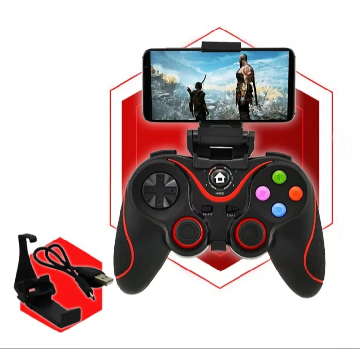 Controle Joystick Sem Fio V8 Wireless Android Game Jogo Cor Aleatorio