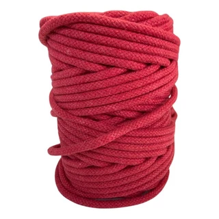 Corda Vermelha 6mm Shibari Fetiche Bondage 100% Algodão 10 Metros