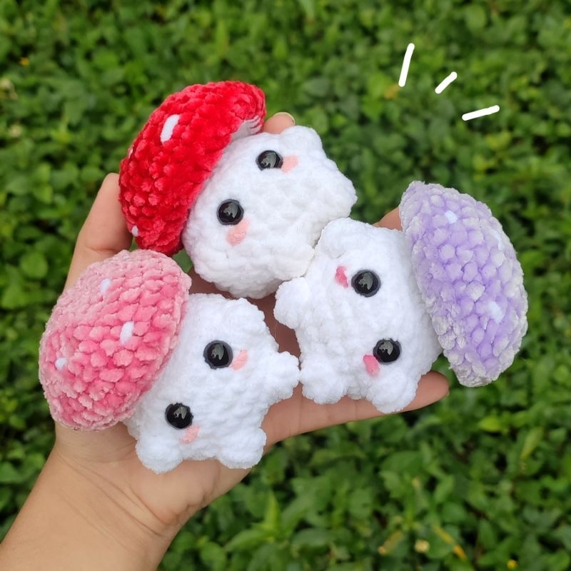 Amigurumi Cogumelinho crochê articulado