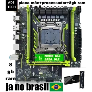 Kit Xeon Placa Mãe X99 8D4 + Processador E5-2630v4+8gb Memoria ram!
