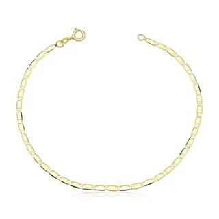 Pulseira Feminina de Ouro 18k Piastrine 19cm em Oferta na Shopee