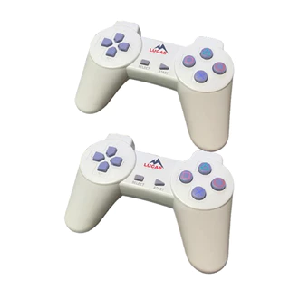 Kit 2 Controles para PS1/PS2 - Sem Analógicos com Fio