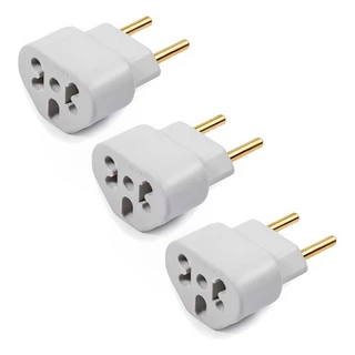 Kit 3 Adaptador De Tomada 10a/20a Benjamim Universal Bob Love