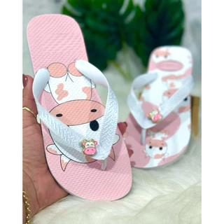 Chinelo Feminino Pingente Personalizado Alta Estação