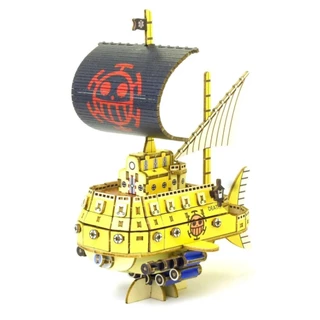 Miniatura Do Navio Pirata Trafalgar Law /One Piece Em Mdf