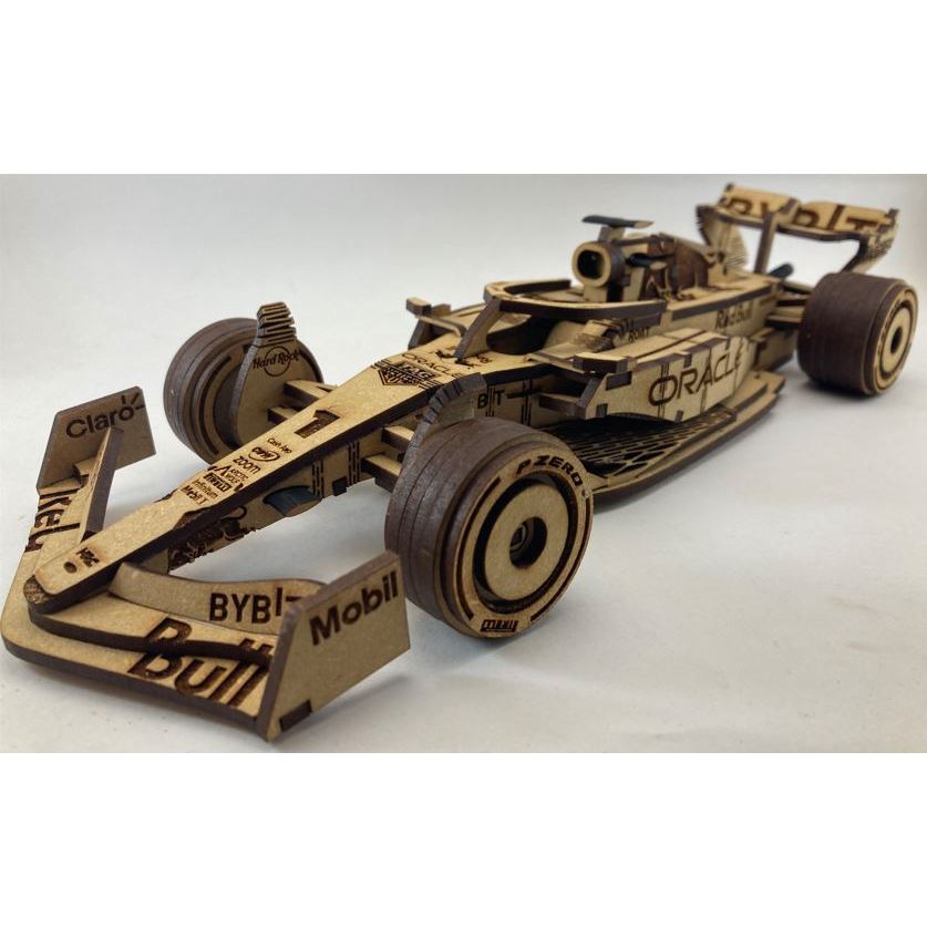 Miniatura Carro F1 Red Bull Race Quebra-cabeça em MDF