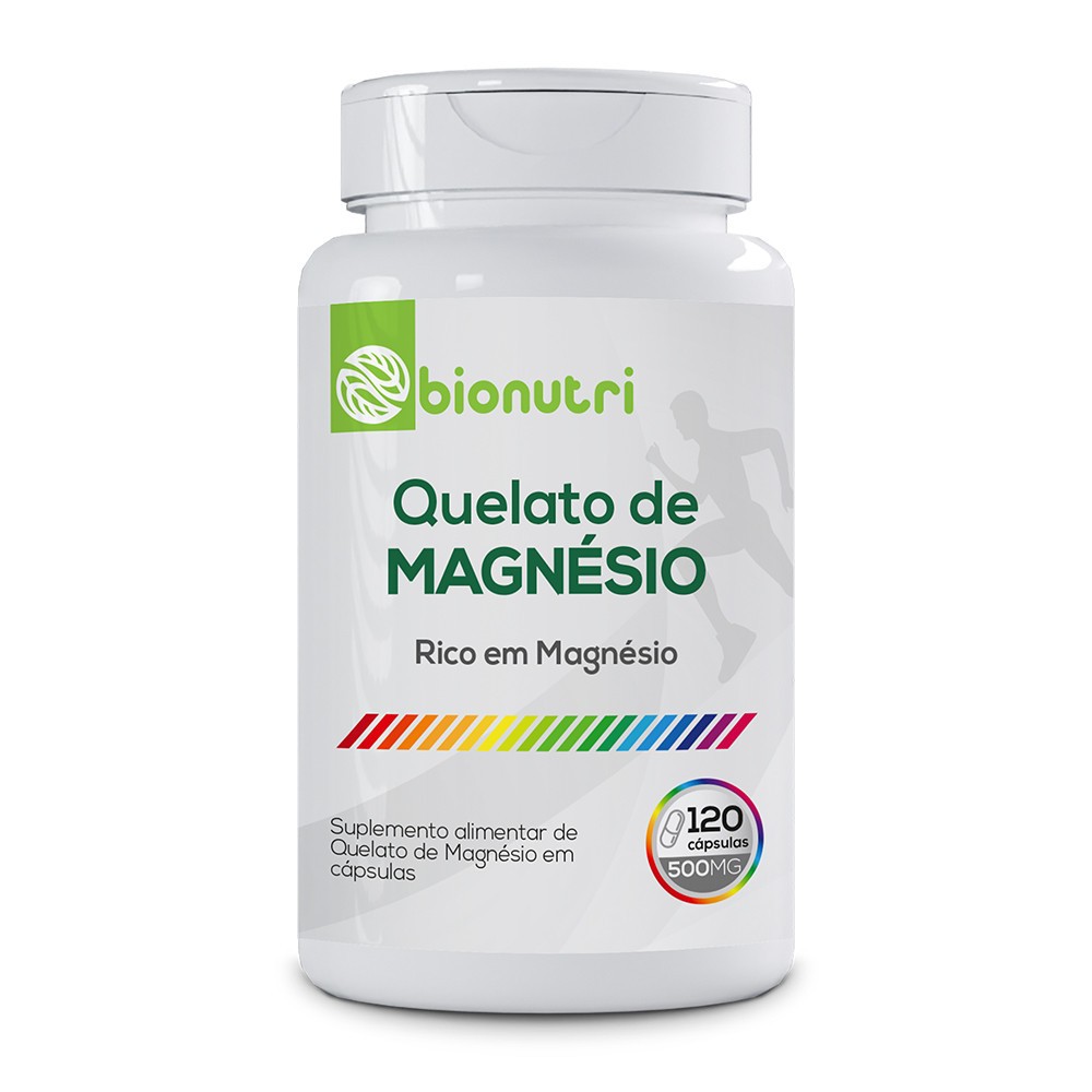 Magnésio Quelato - 120 cápsulas 500mg