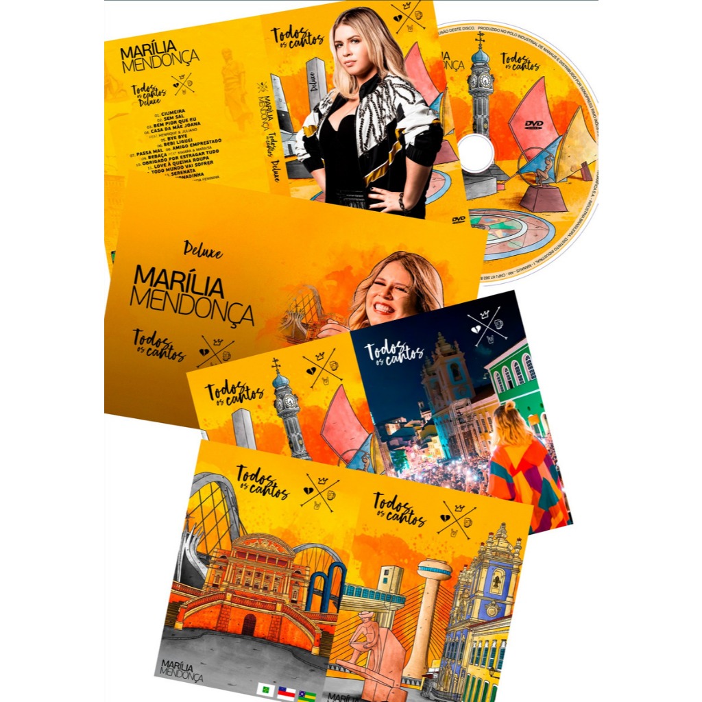 CD+DVD Marília Mendonça - Todos Os Cantos - Deluxe (fan-made