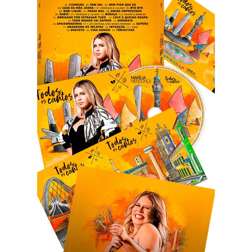 CD+DVD Marília Mendonça - Todos Os Cantos - Deluxe (fan-made