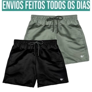 Bermuda Masculina academia Short Masculino treino tactel como logo refletivo HS