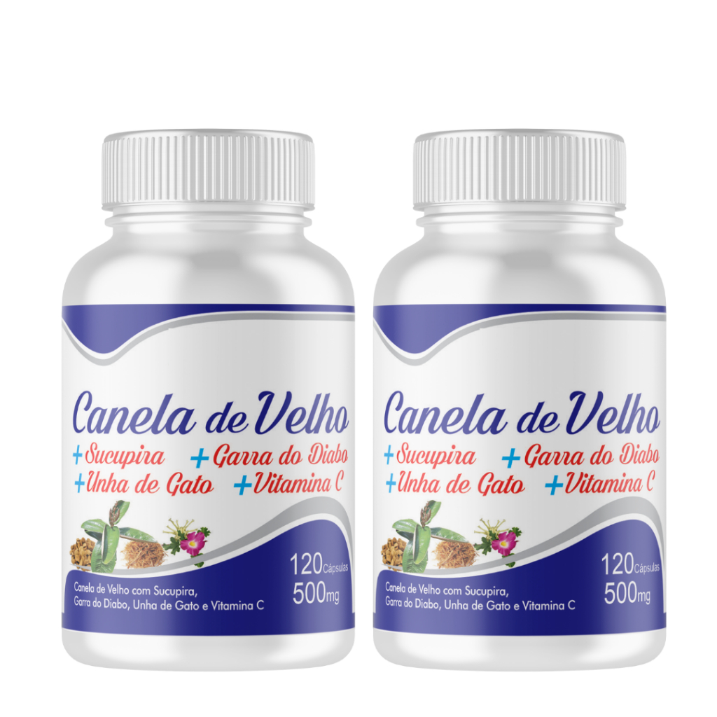 Canela De Velho Com Sucupira 500mg 120 Cápsulas - 3 Potes | Shopee Brasil