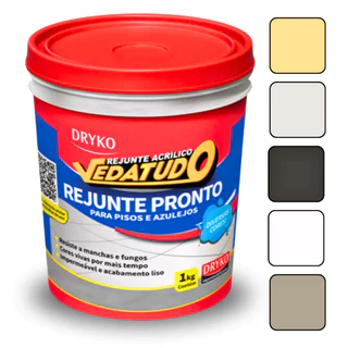 Rejunte Impermeabilizante Acrilico Piso Porcelanato Banheiro Piscina Dryko 3kg