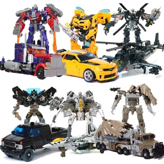 Brinquedo Robô Transformers Optimus Prime Bumblebee Megatron Carro Caminhão Vira Robô Figura De Ação Presente Meninos