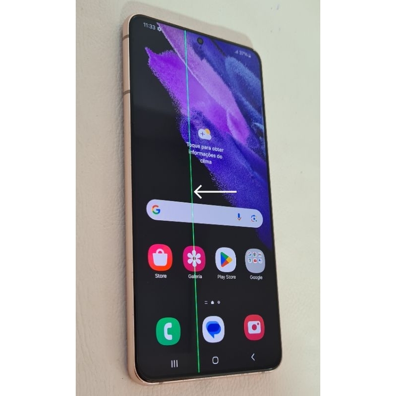 Samsung Galaxy S21+ Plus 5G 128GB SM-G996B/DS Usado (Com Linha Vertical)