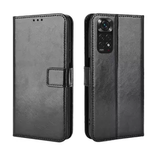Capa Carteira Flip + Película 3D Para Xiaomi Redmi Note 11 / Note 11s / Note 11 5G
