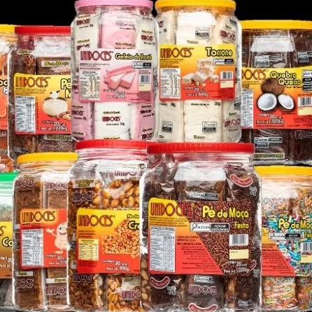 Doces sortidos 20 unidades média 1.200kg 17 sabores | Shopee Brasil