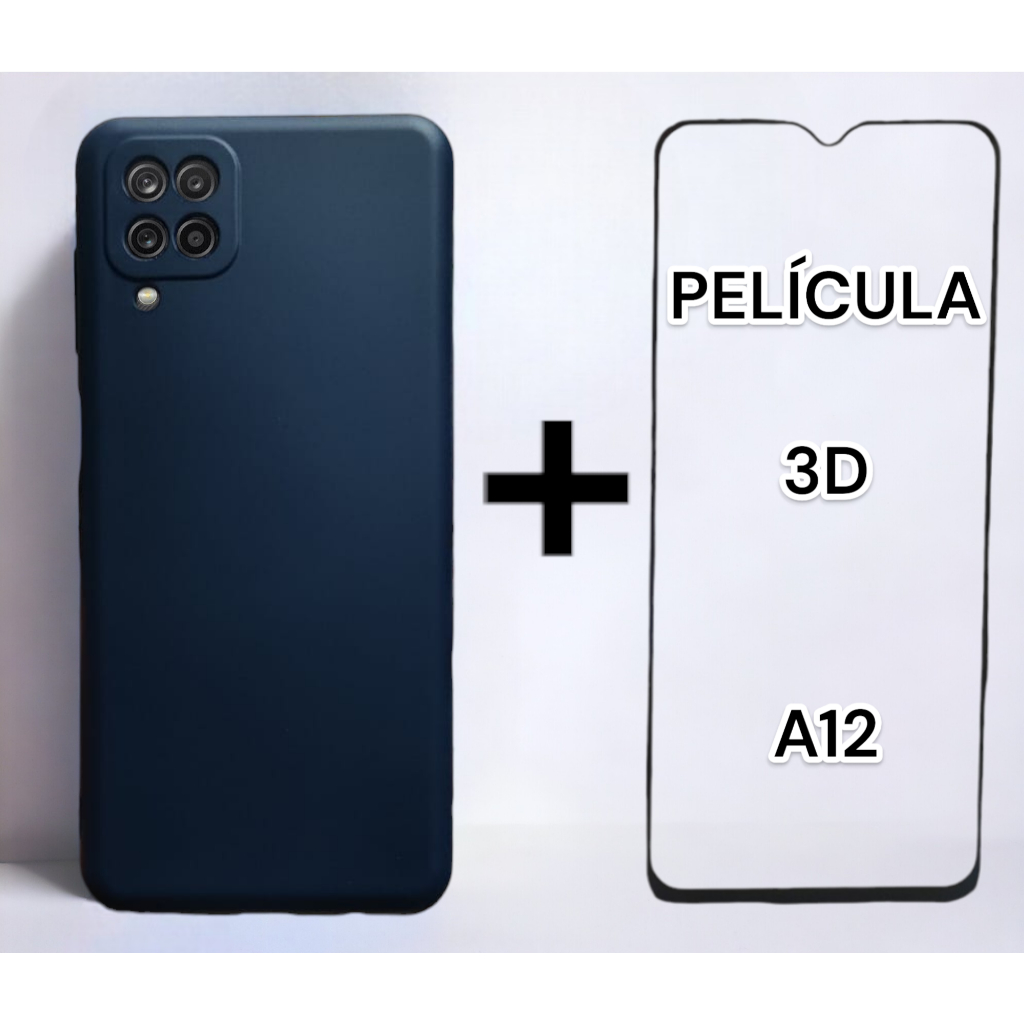 Kit capa capinha case Samsung GALAXY A12 Pelicula 3D Shopee Brasil