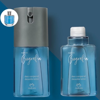 Kit Desodorante Corporal Biografia Masculino com Refil, 100ml cada, Natura Cosméticos, Original, Vegano,Amadeirado suave em Oferta na Shopee
