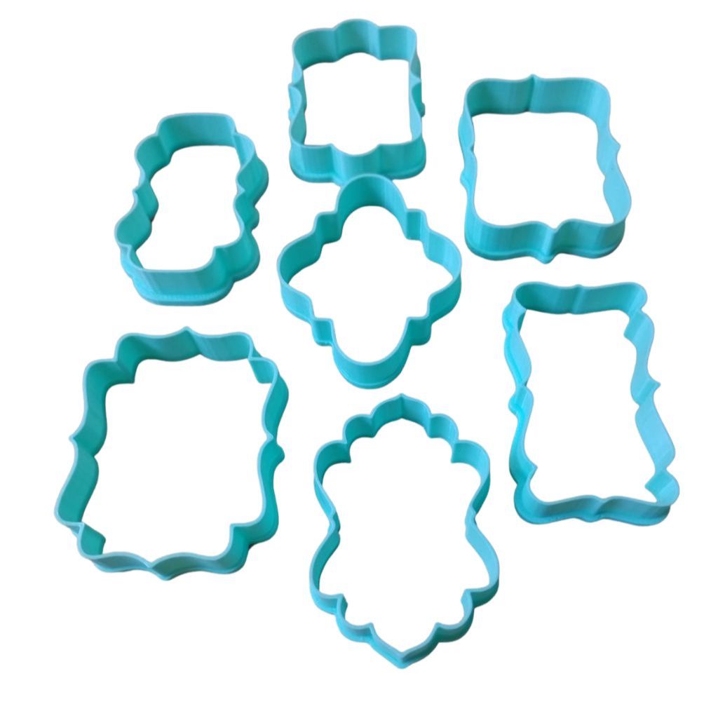 Kit com 7 Cortadores para Biscoito Pasta Americana Biscuit V
