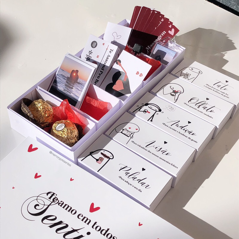 Caixa 5 Sentidos | Temático Flork — Presente dos 5 sentidos | Shopee Brasil