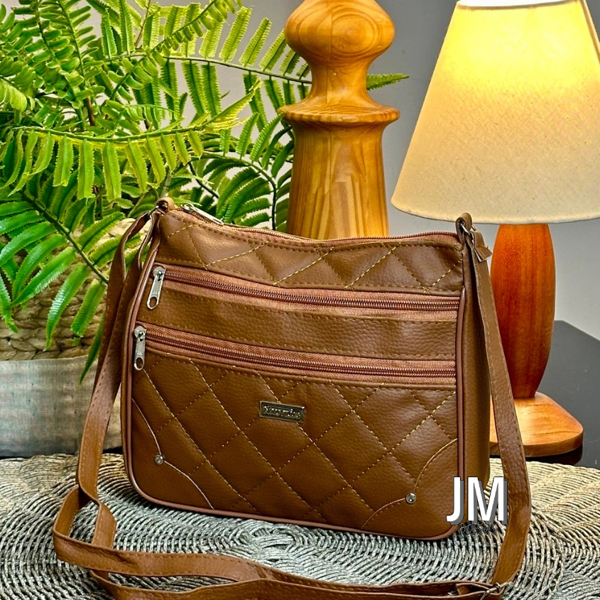 Bolsa Feminina Pequena Transversal Lateral 3 Divisórias Alça Regulável Forrada- ENVIO IMEDIATO