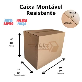 10 Caixas De Papelão para mudanças, envios correio e ecommerce 50x30x40