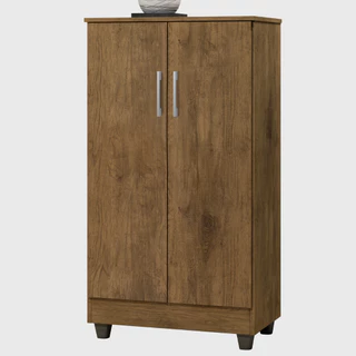 Multiuso 2 Portas Organizador Quarto Cozinha Lavanderia 1,18m Smart Branco/Cinza/Jequitibá/Off-White