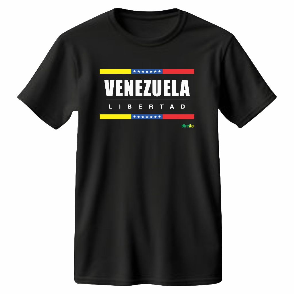 Camiseta 100% Algodão - Libertad Venezuela
