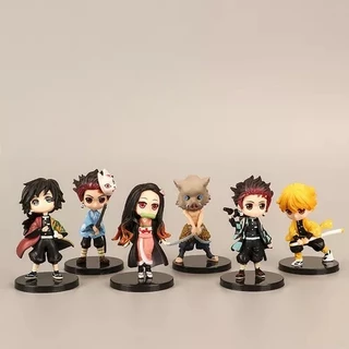 Action Figure Boneco anime Demon slayer Tanjiro Nezuko Tomioka Inosuke Zenitsu Hiper Miniatura
