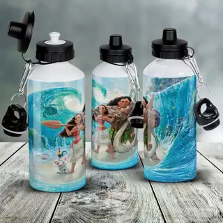 Squeeze de alumínio Infantil 500ml - Personalizada com nome - Moana