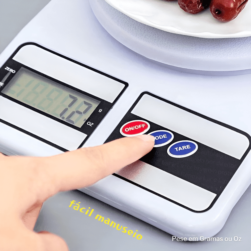 Balança Digital De Precisão Cozinha 10kg Nutrição E Dieta