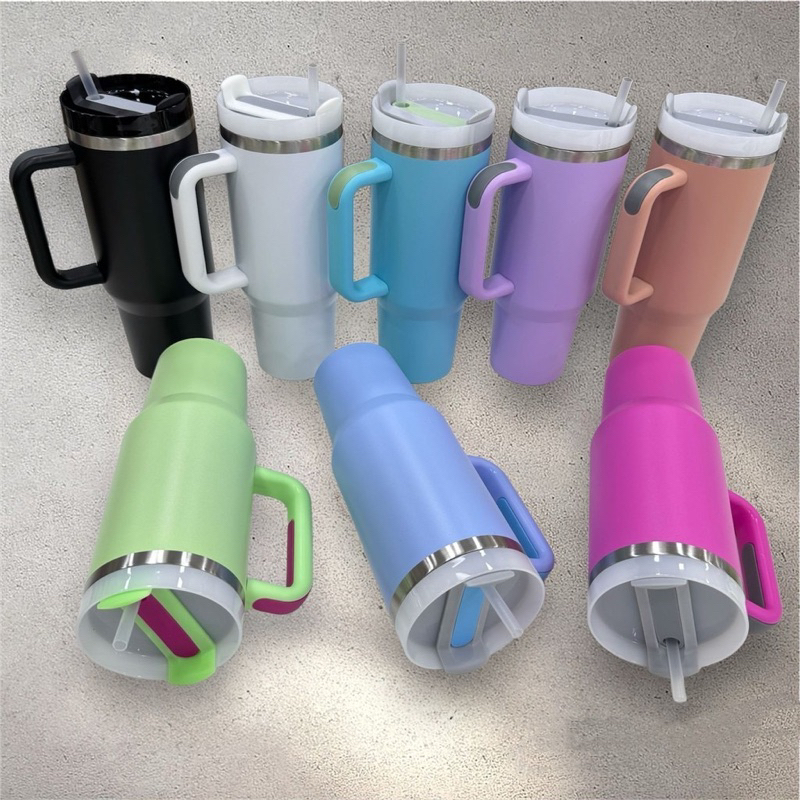 Canecas Térmica 1,2 ml Com Alça E Canudo