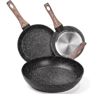 Jogo De Frigideira Ceramica Antiaderente Panela Multiuso, Adequada para Todos os Fogões 20,24,28 cm