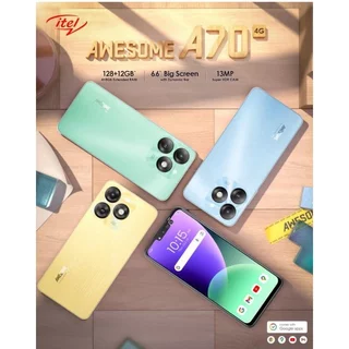 Smartphone Itel A70 A665L - 256GB - 4GB+8GB de RAM - Original