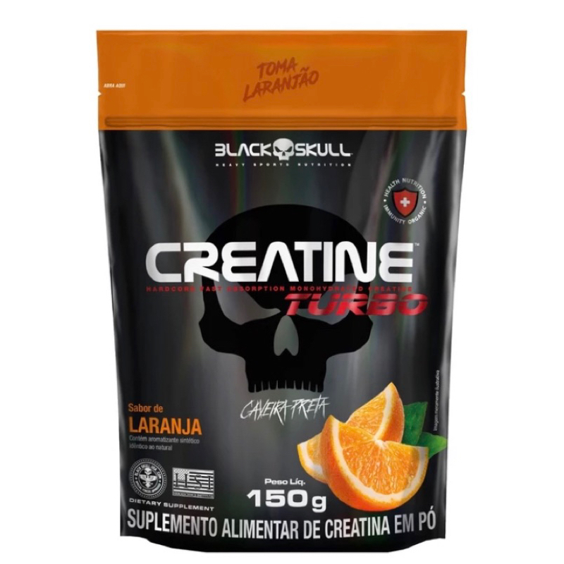 Creatina Turbo Sachê com 150g - Black Skull