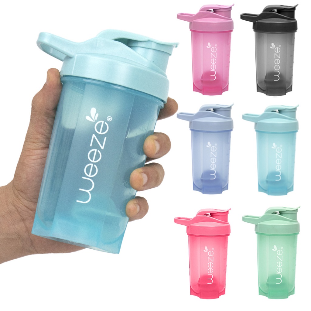 Coqueteleira 500ml Shakeira AESTHETIC Garrafa Academia Shaker c/ Esfera ...