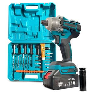 Chave De Impacto Parafusadeira Furadeira 02 Baterias 21v