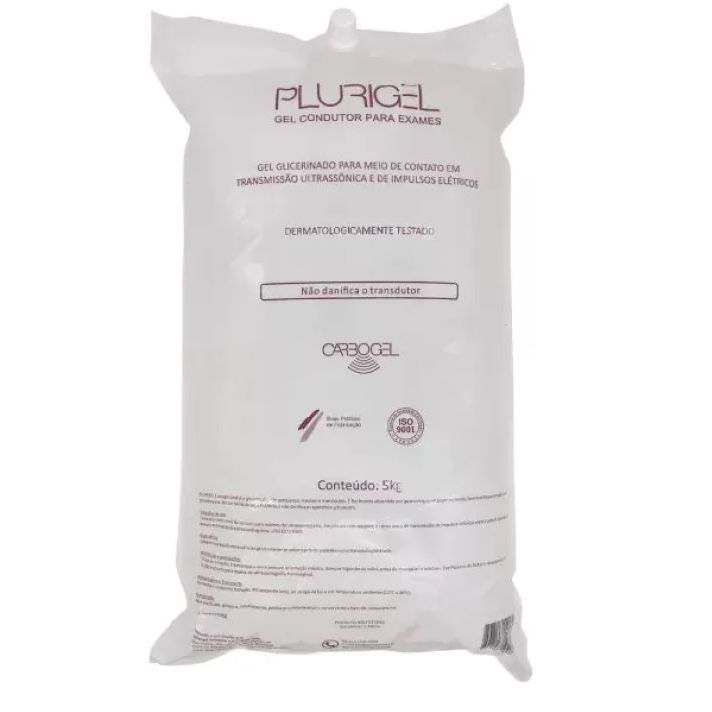 Gel Condutor Plurigel Ultrassom Eletro Bag 5 Kg - Carbogel