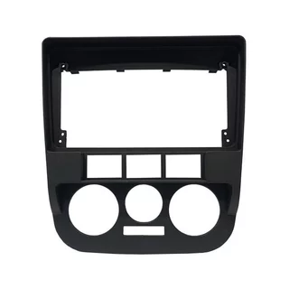 Moldura De Painel 2 Din 9 Polegadas Gol Saveiro Parati G4 Preto
